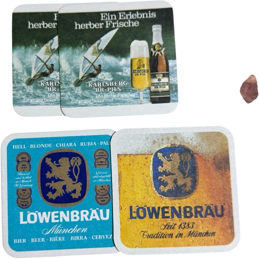 Lot Of 54 Vintage German Beer Coasters From The 80's - Picture 4 of 13